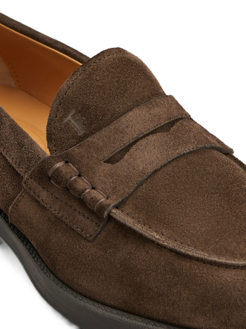 Tod's penny-slot suede loafers Bruin