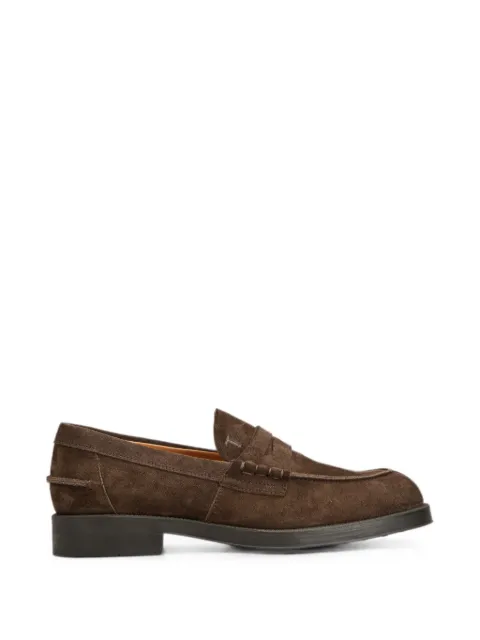 Tod's penny-slot suede loafers
