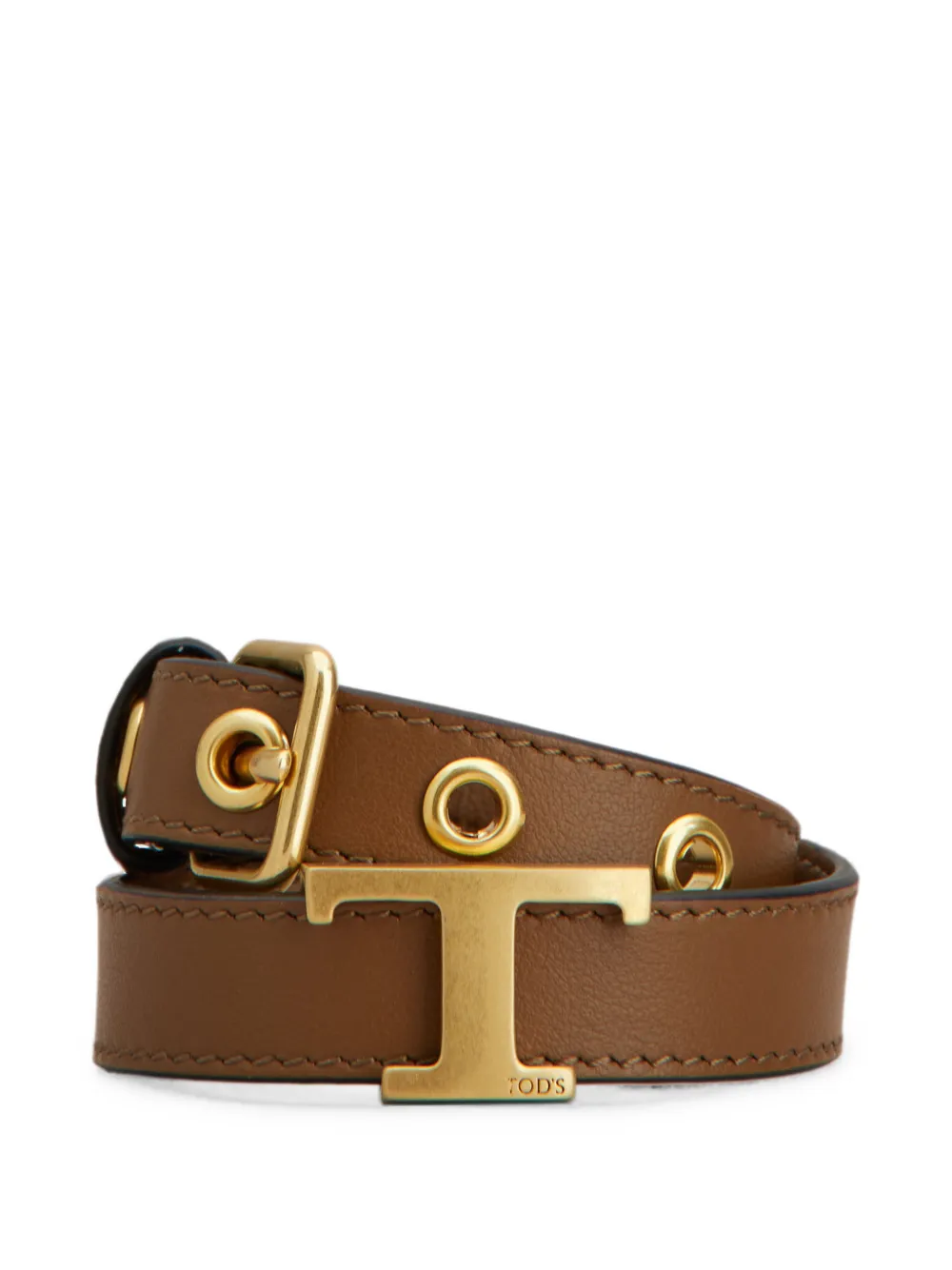 Tod's T-String double-wrap bracelet - Brown