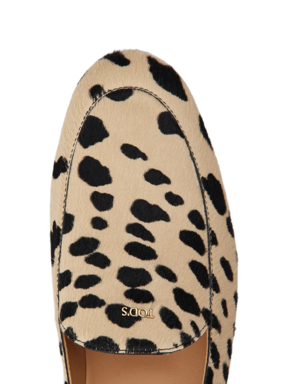 Tod's mule loafers in pony effect leather Beige