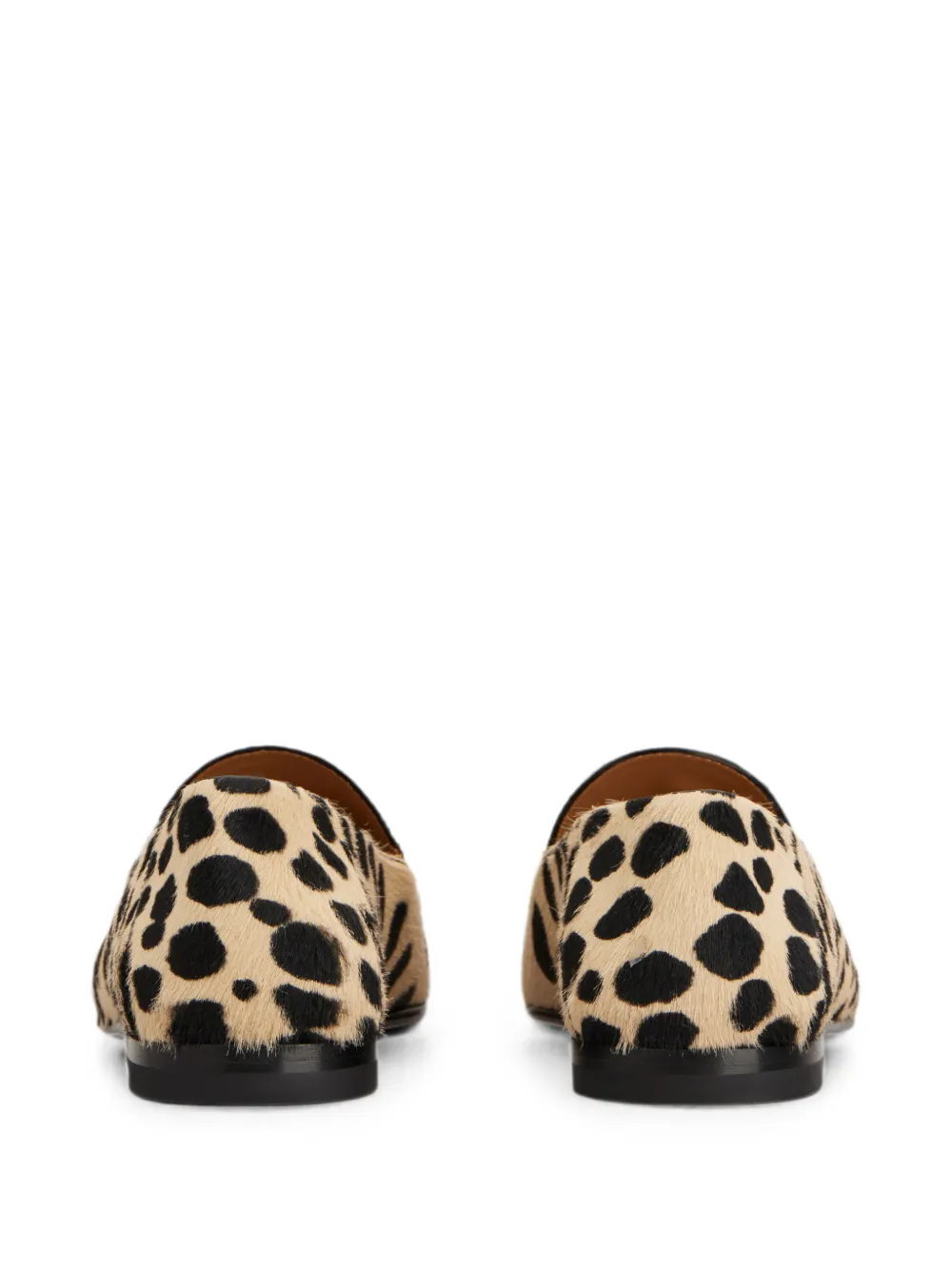 Tod's mule loafers in pony effect leather Beige