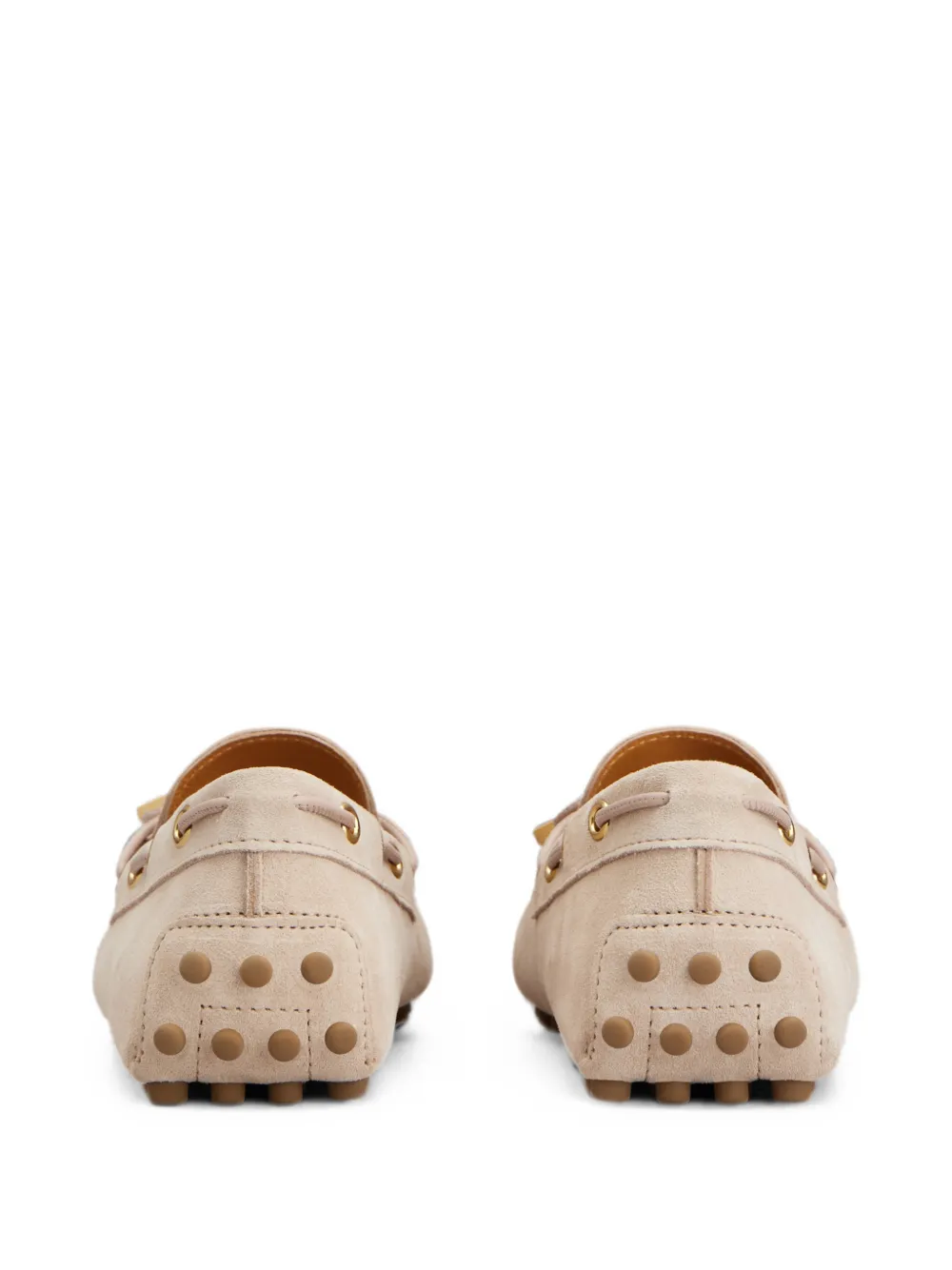 Tod's Gommino suède loafers Roze