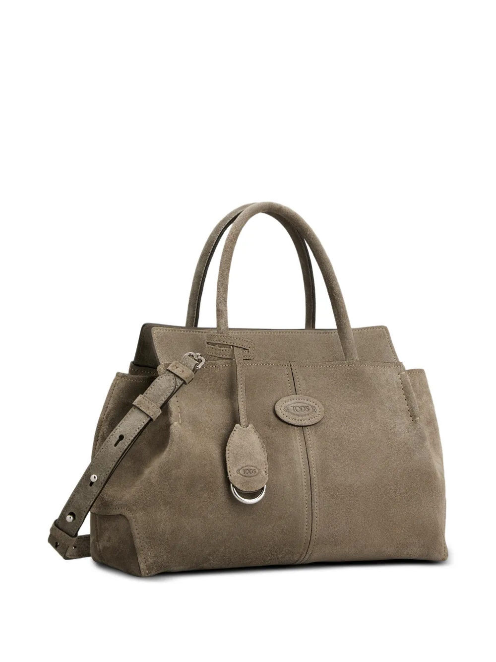 Tod's Kleine suède shopper Grijs