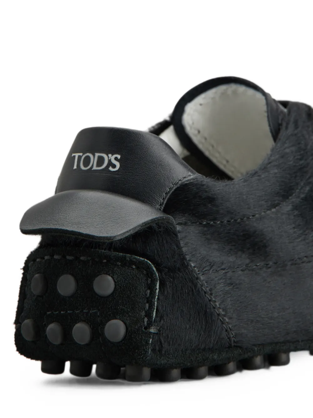 Tod's pony-effect leather Gommino sneakers Zwart