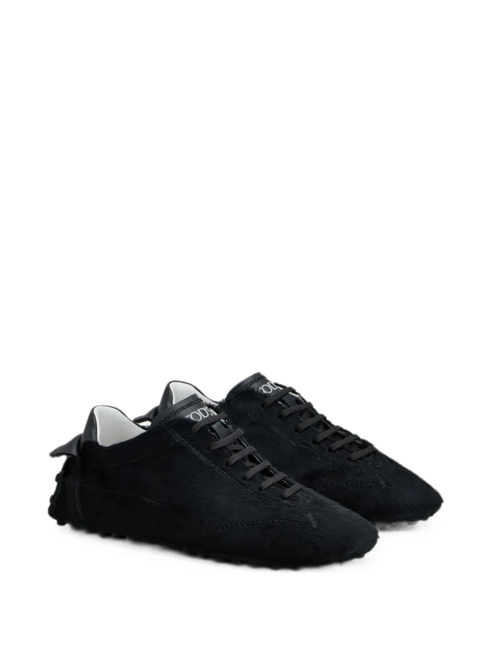 Tod's pony-effect leather Gommino sneakers Zwart