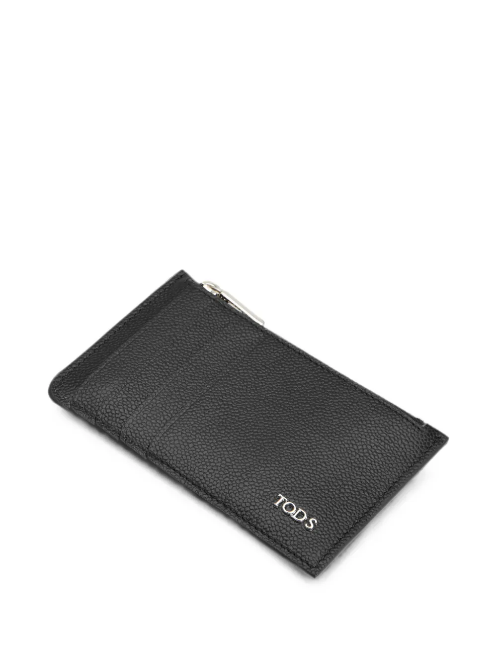 Tod's Leren pasjeshouder met rits Zwart