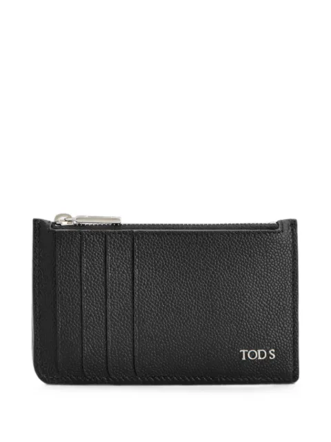 Tod's zipped card holder in leather
