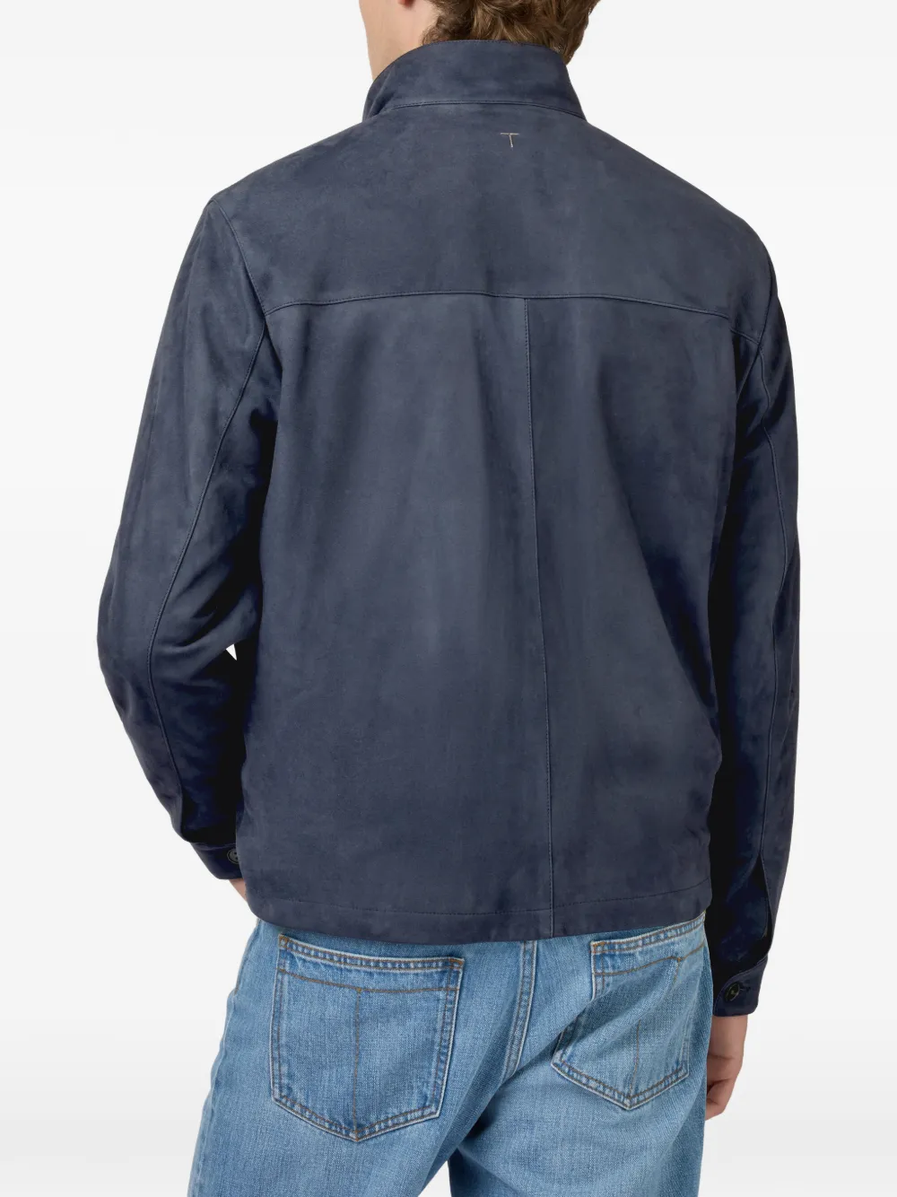 Tod's Pashmy suède jack Blauw