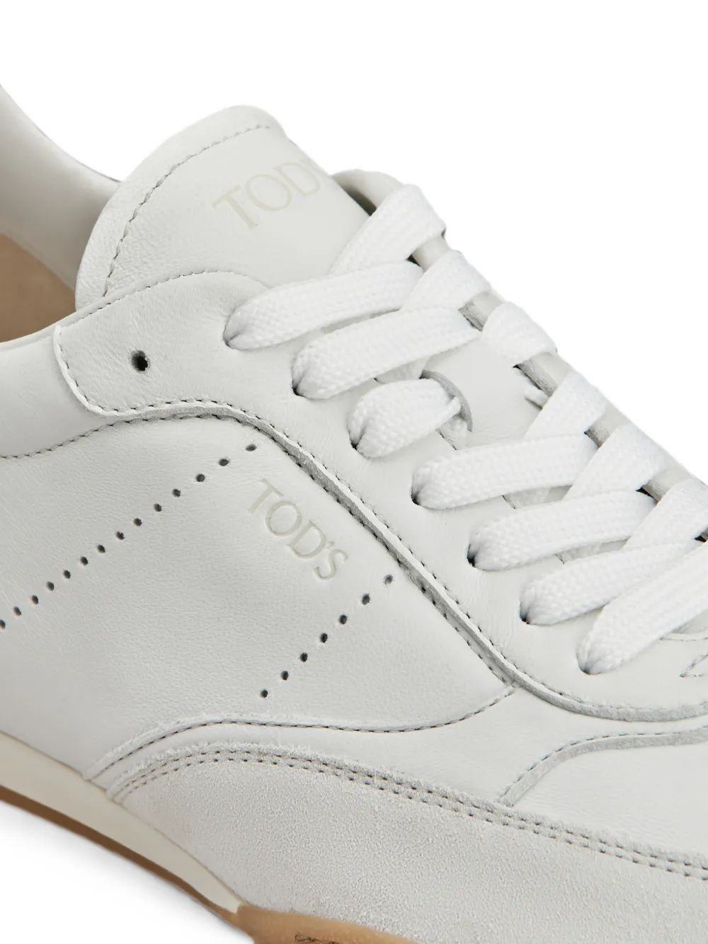 Tod's lace-up panelled sneakers Wit
