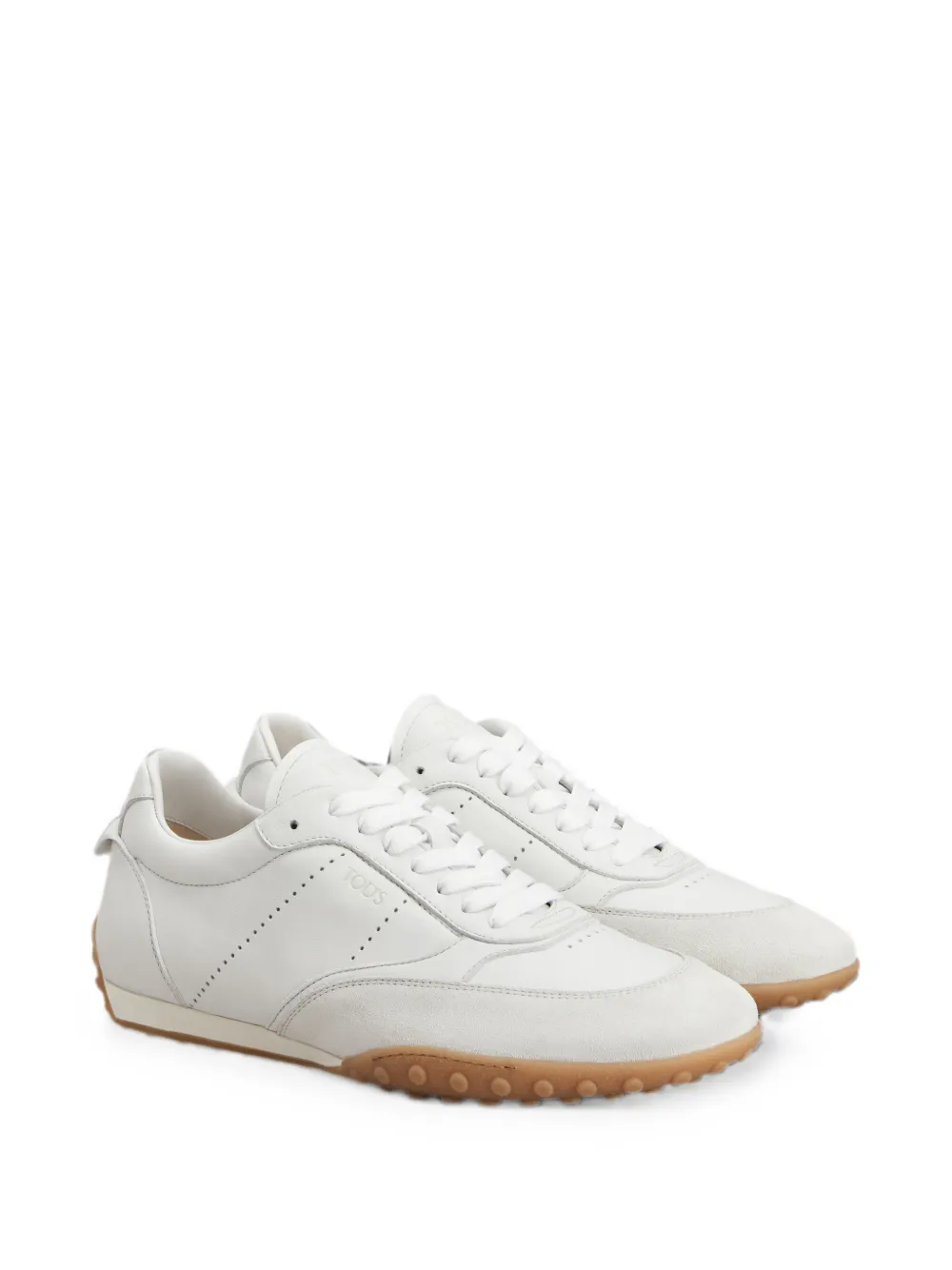 Tod's lace-up panelled sneakers Wit