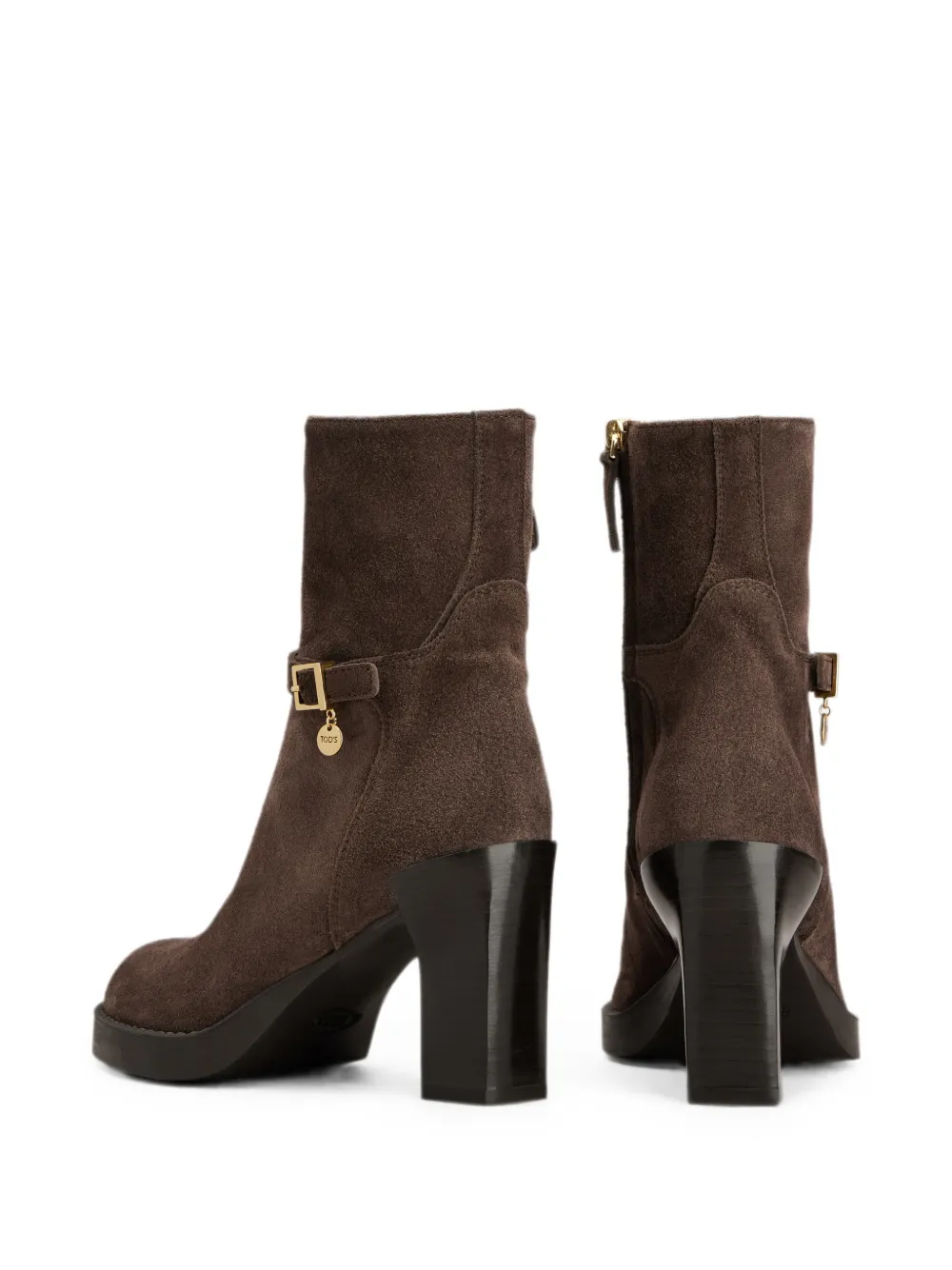 Tod's Buckle-detail Gomma Ankle Boots in Brown, view 3
