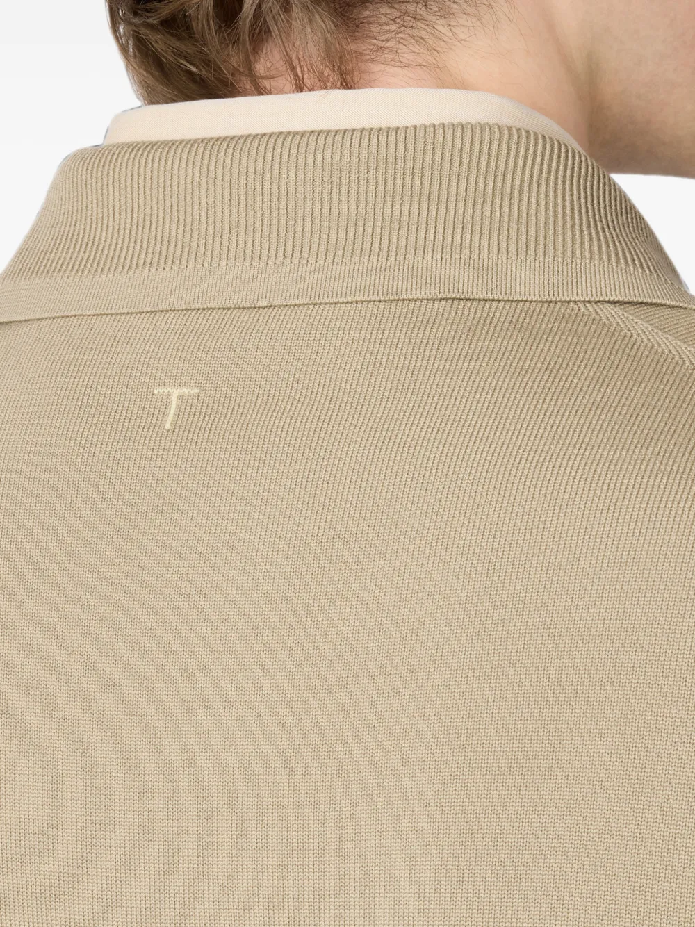 Tod's Poloshirt van merinowol Beige