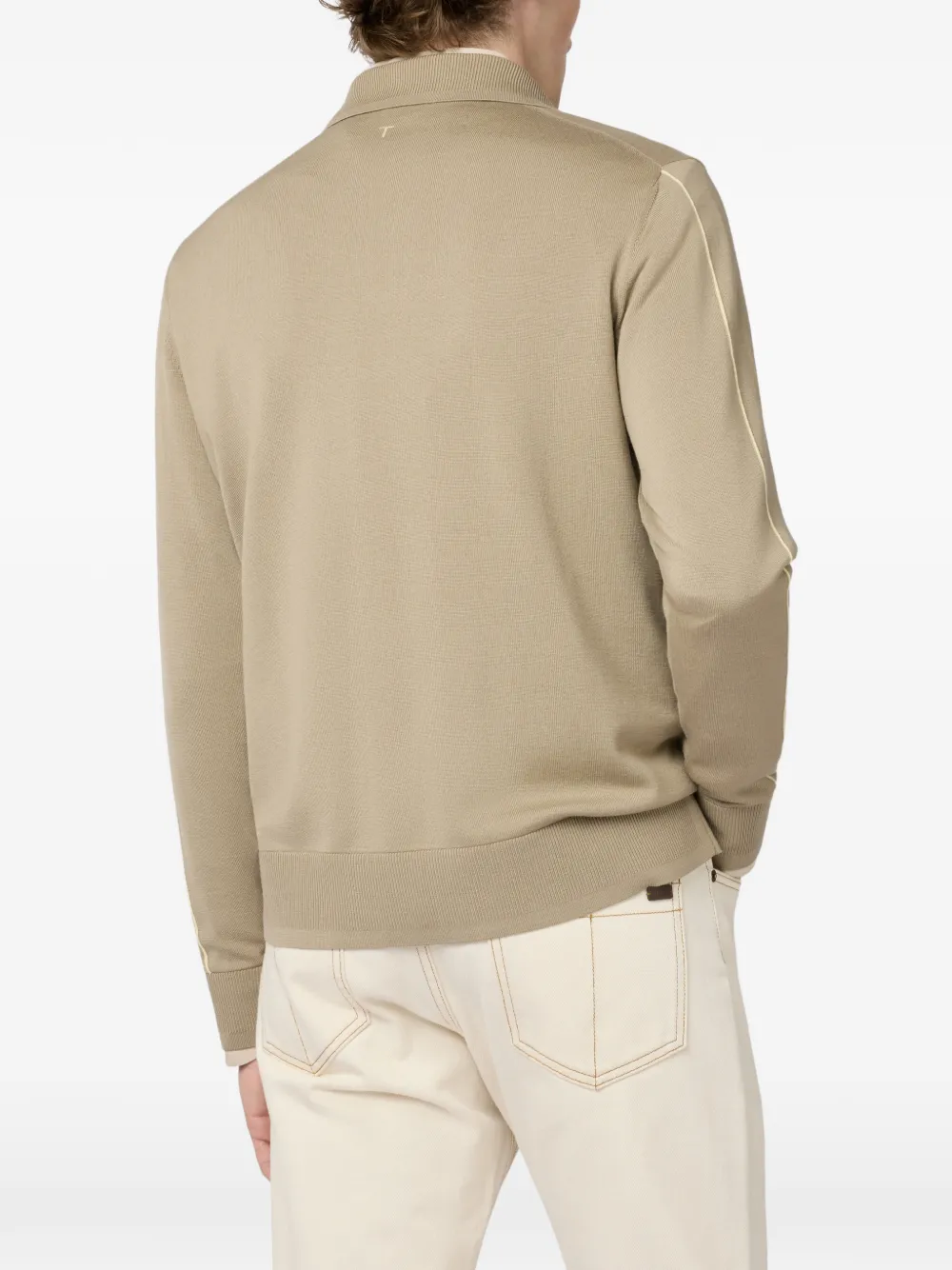 Tod's Poloshirt van merinowol Beige