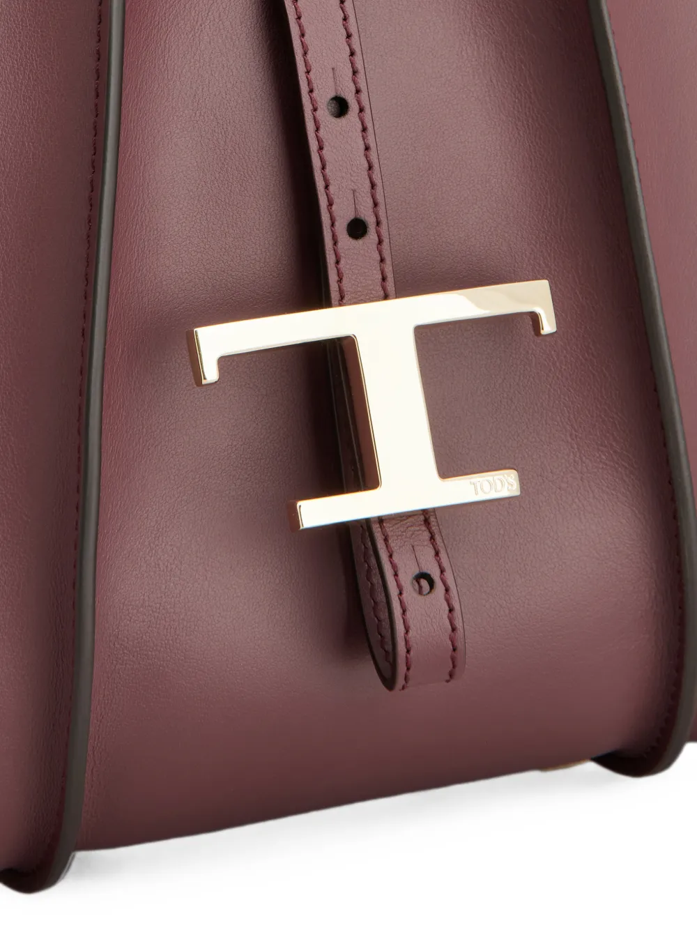 Tod's T Timeless medium shopper Rood