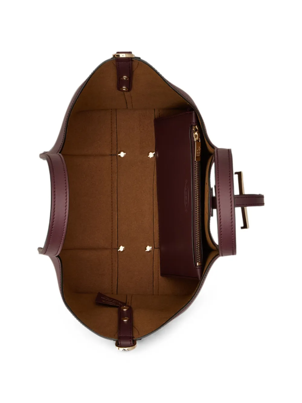 Tod's T Timeless medium shopper Rood