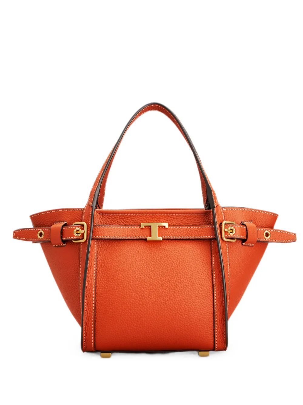Tod's T Signature Shopping Bag In Leather Mini In Brown