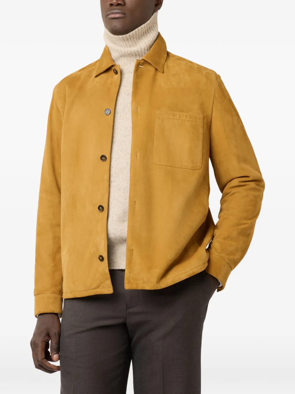 Tod's Pashmy shirtjack Geel