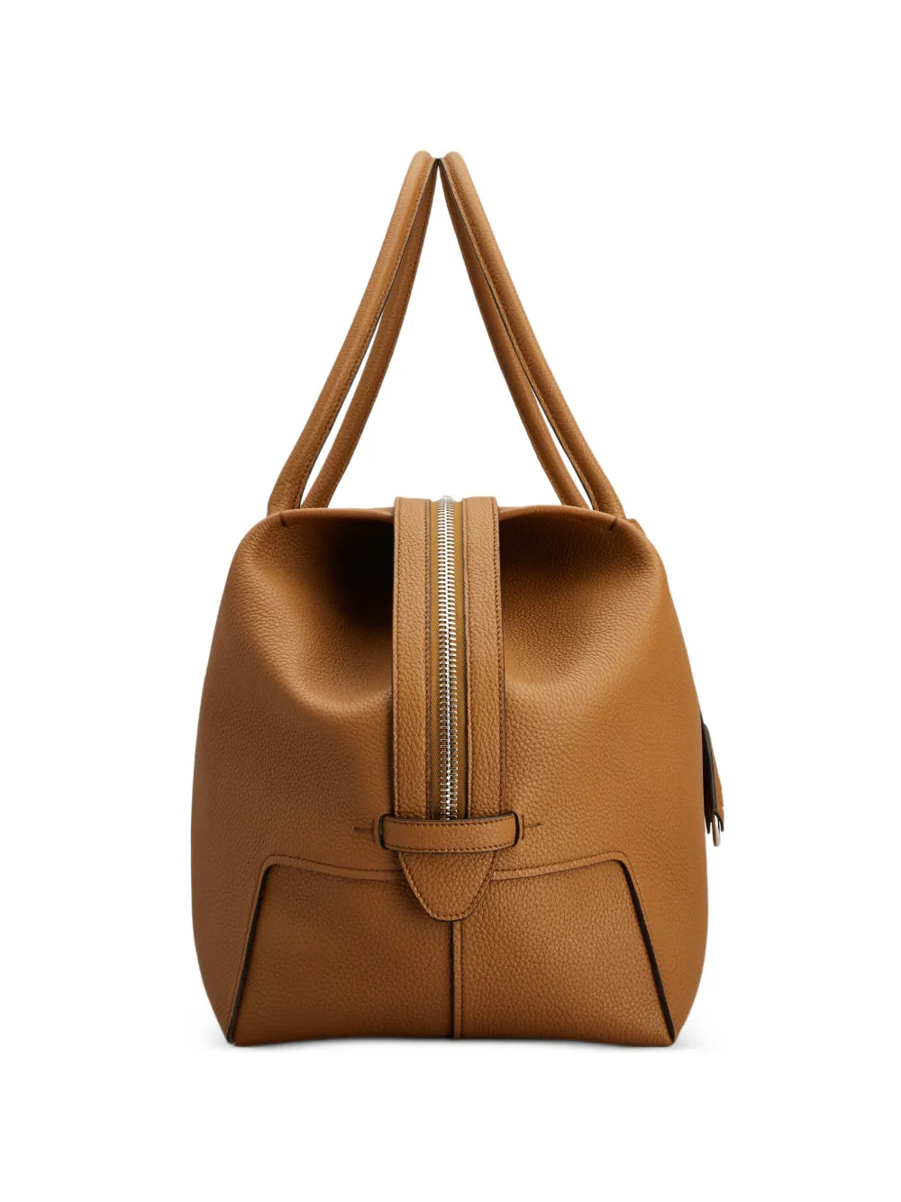 Tod's Duffeltas met logo-patch en textuur Bruin
