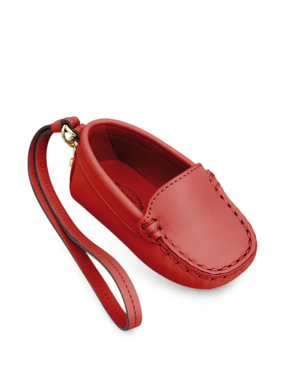 Tod's Metal Dots Gommino leren bedel Rood
