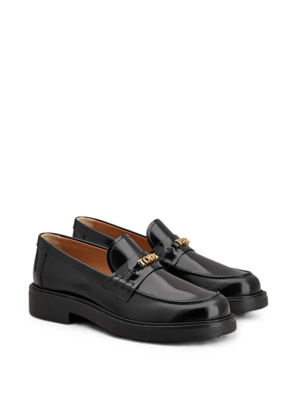 Tod's leather loafers Zwart
