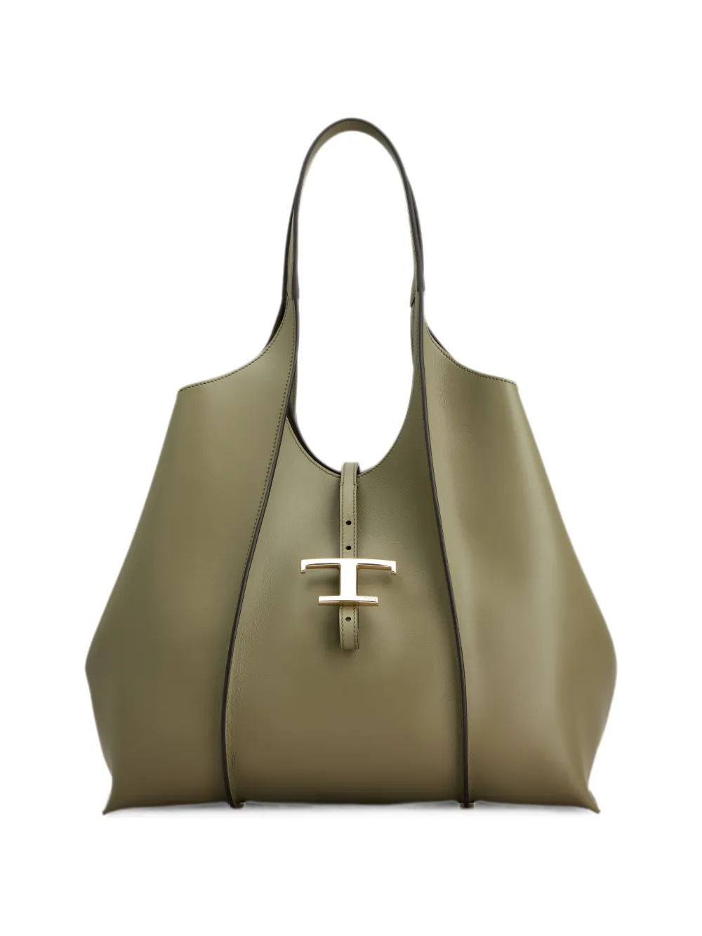 Tod's Borsa shopper T Timeless media in pelle - Verde