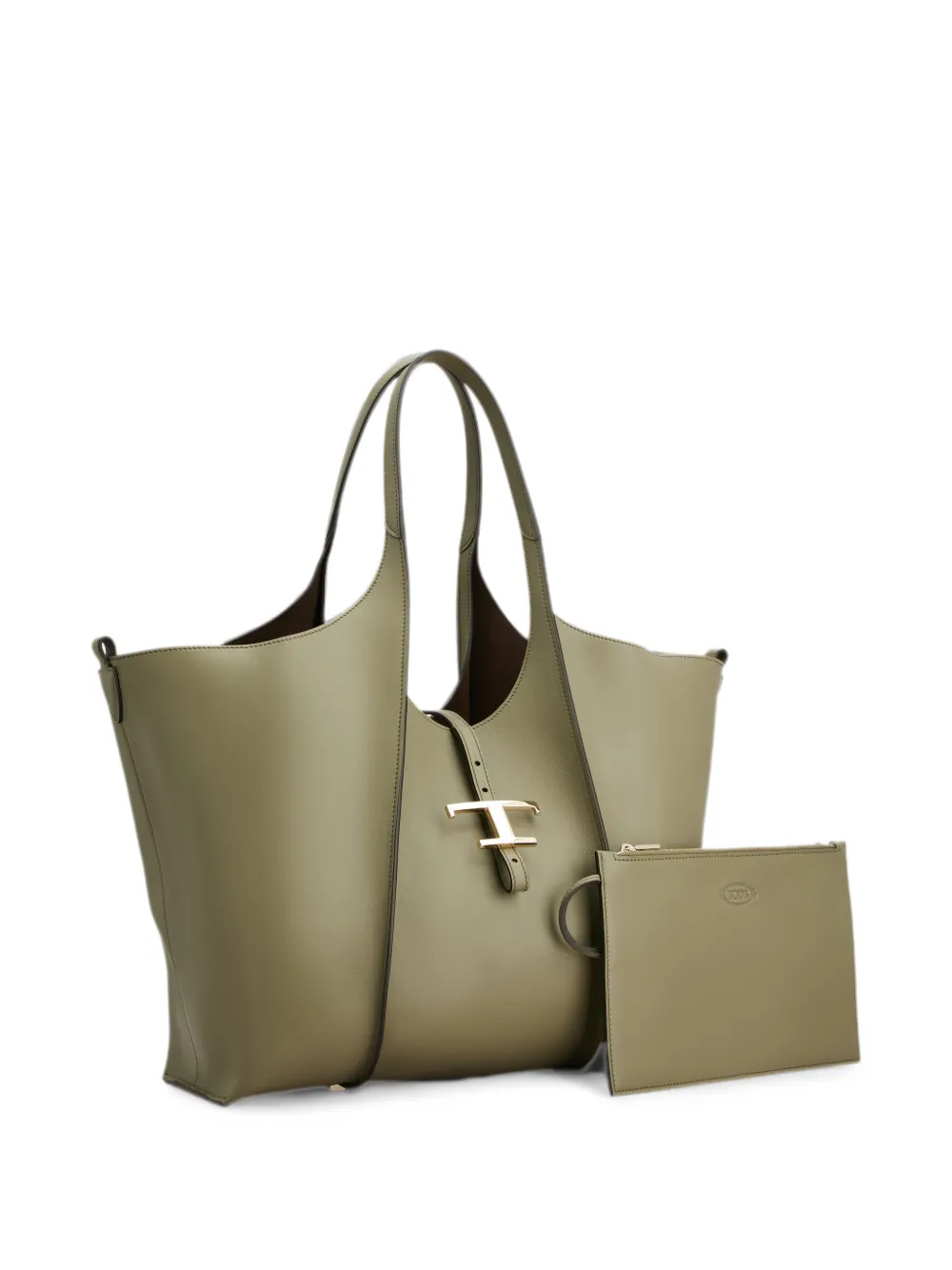 Tod's Medium T Timeless leren shopper Groen