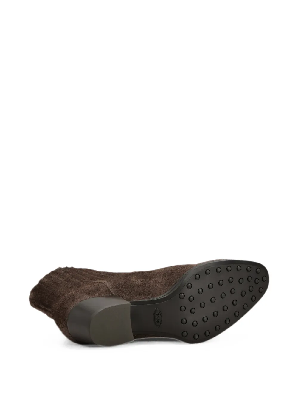Tod's Enkellaarzen met logoplakkaat Bruin
