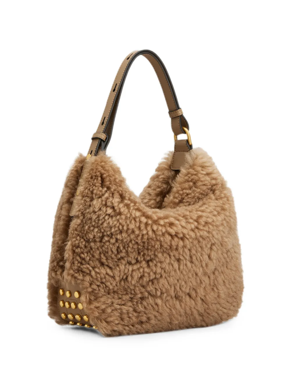 Tod's Lammy shopper met studs Bruin