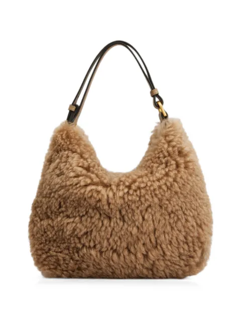 Tod's studded shearling tote bag
