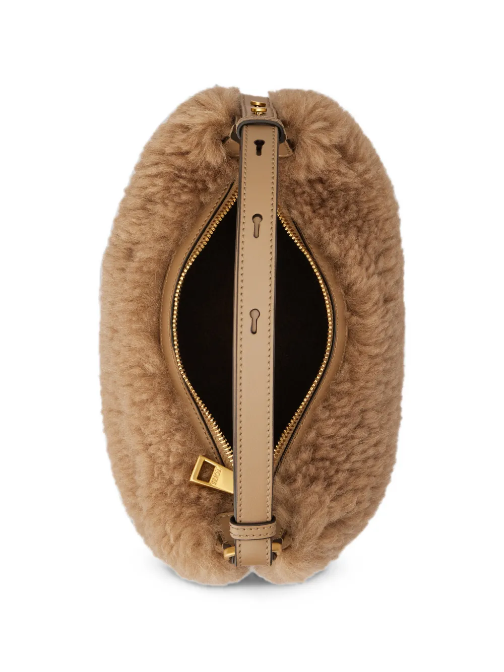 Tod's Lammy shopper met studs Bruin