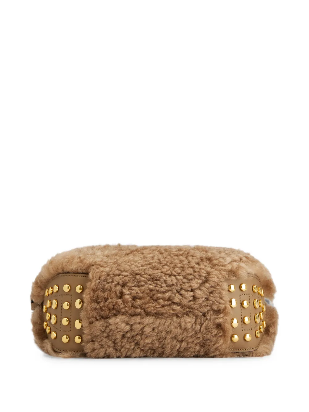 Tod's Lammy shopper met studs Bruin