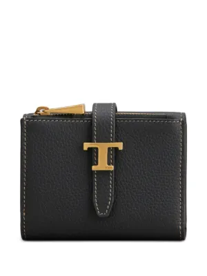 Prada Small Textured Leather Wallet | Black | FARFETCH CA