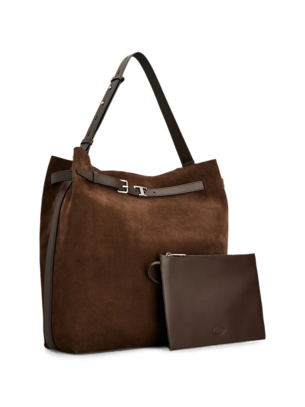 Tod's Tim suède shopper Bruin