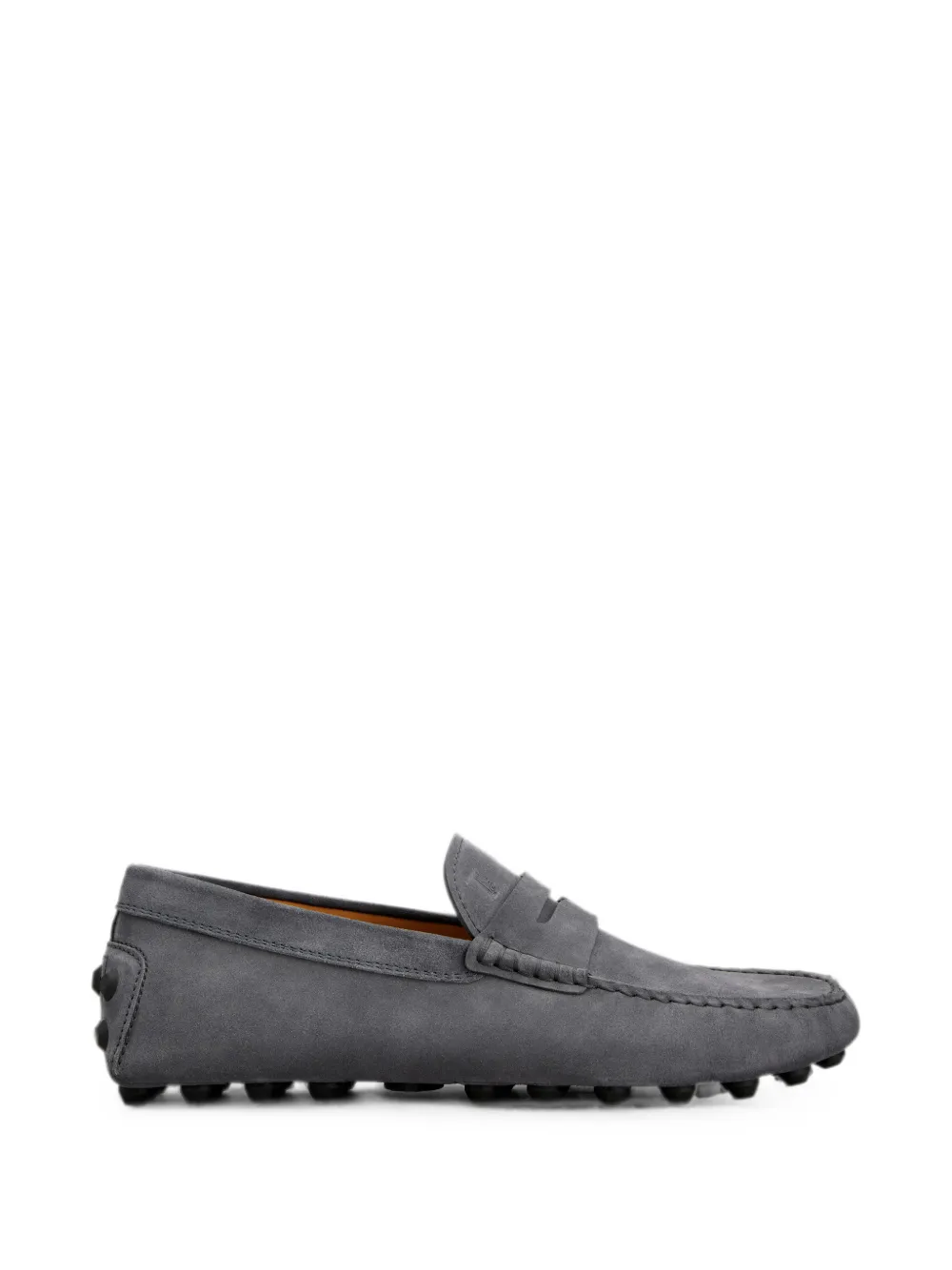 Tod's Gommino bubble loafers in suede - Grey