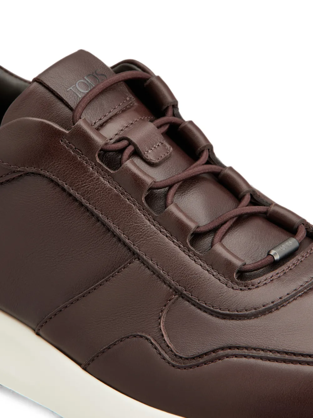 Tod's Red Dot sneakers in leather Bruin