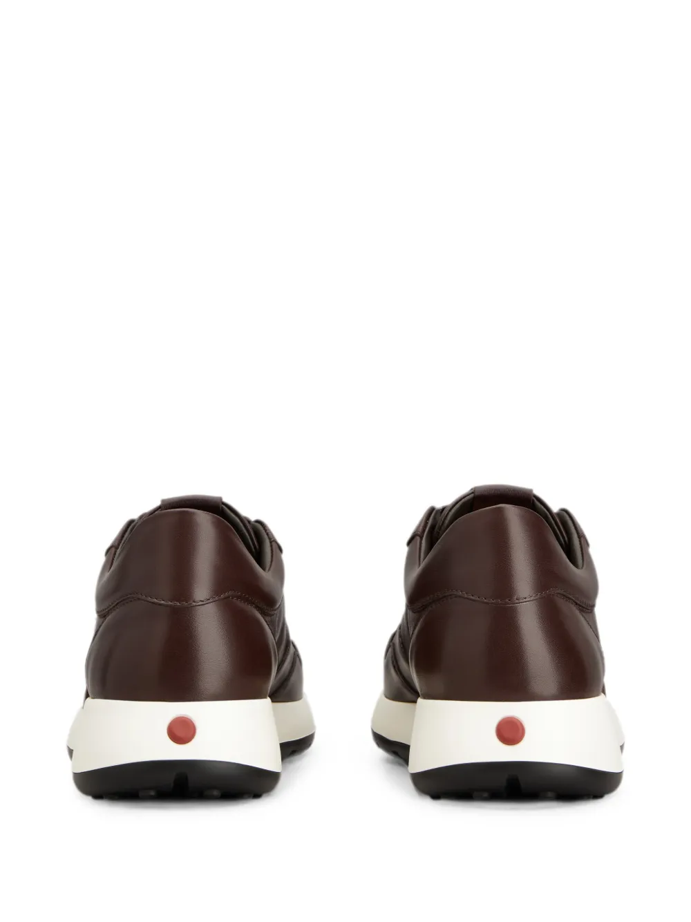 Tod's Red Dot sneakers in leather Bruin