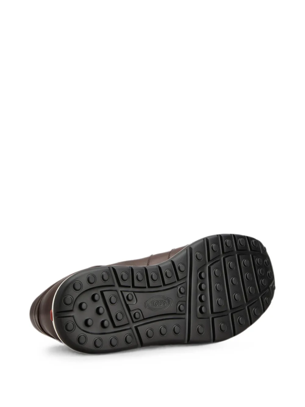 Tod's Red Dot sneakers in leather Bruin