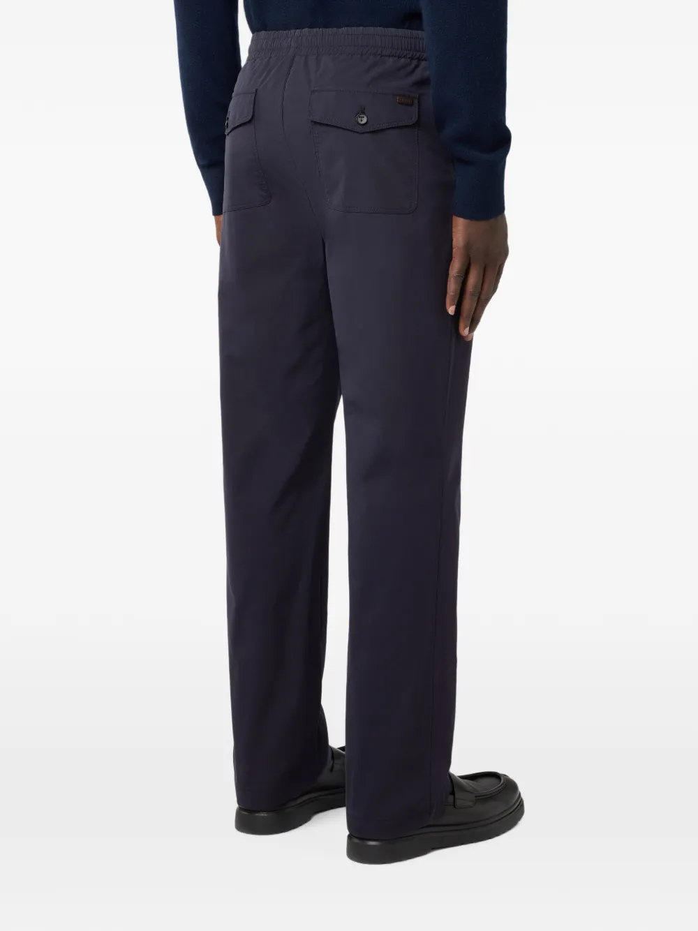 Tod's Broek van technisch katoen met trekkoord Blauw