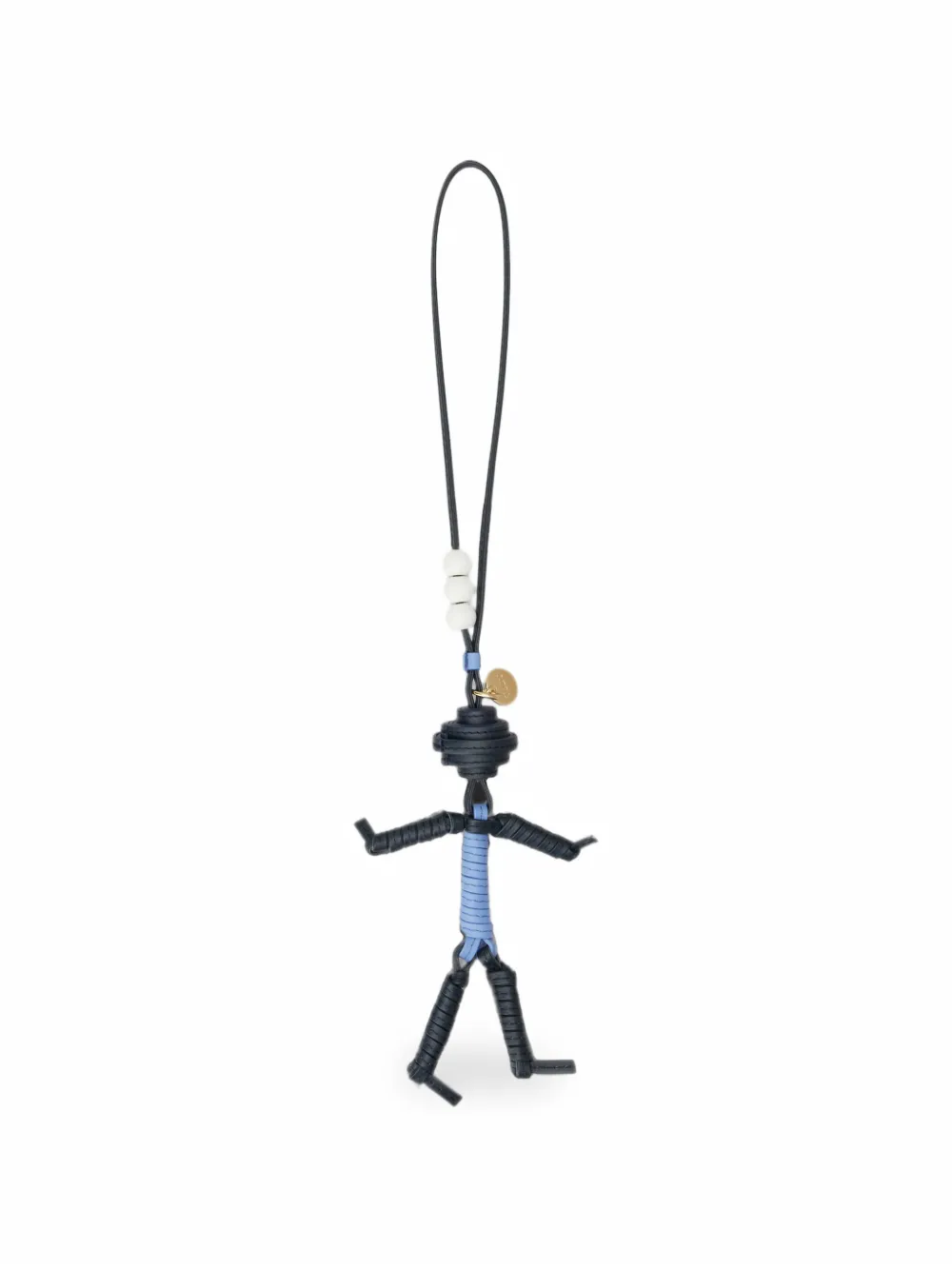 Tod's man charm in leather Blauw