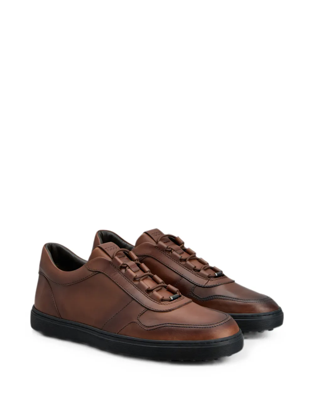 Tod's Leren sneakers met elastische veters Bruin