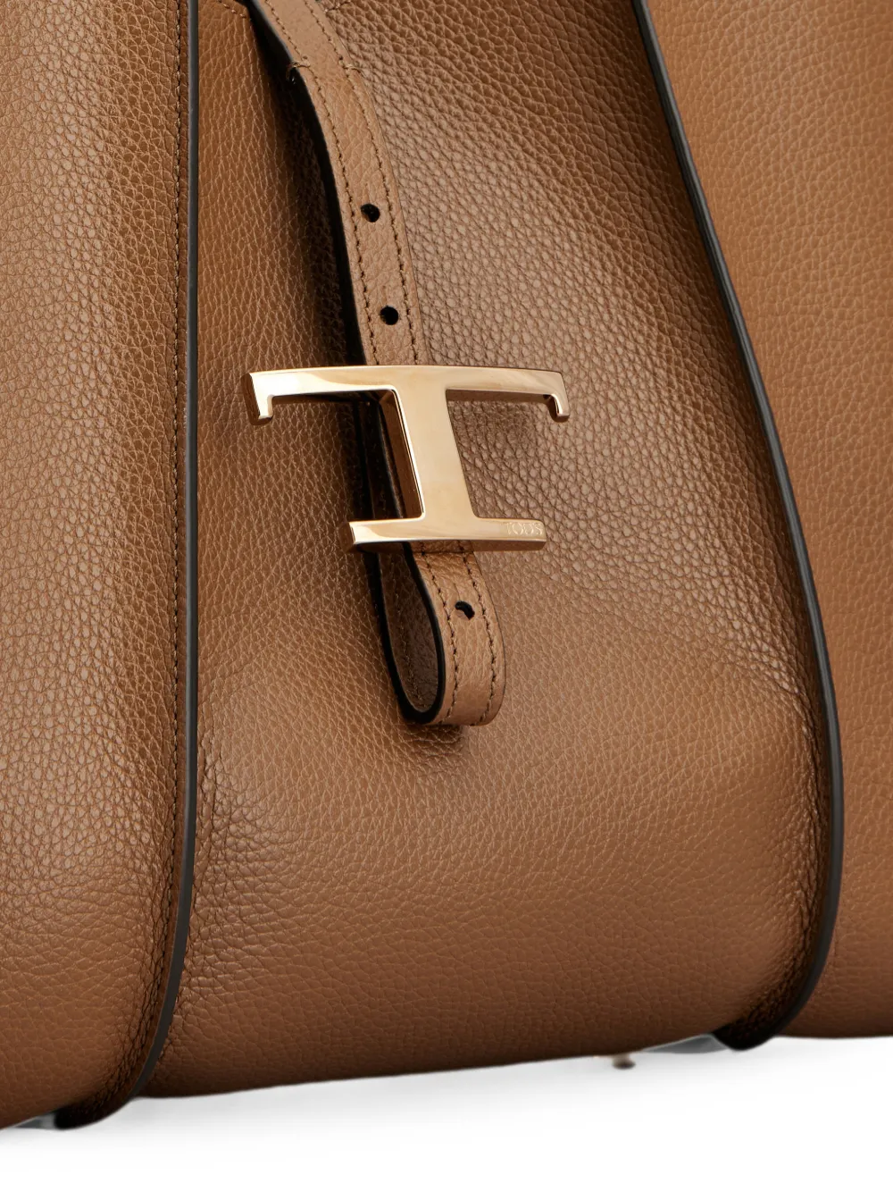 Tod's Kleine T Timeless leren shopper Bruin