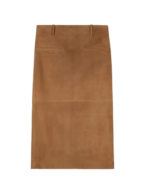 Tod's Skirt in Pashmy Suede in Brown