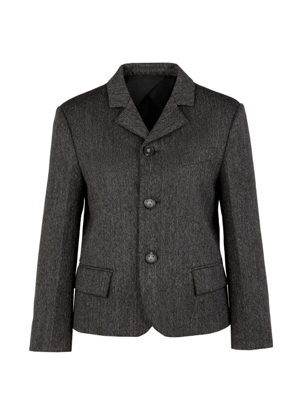 Tod's button-fastening cropped blazer - Grey