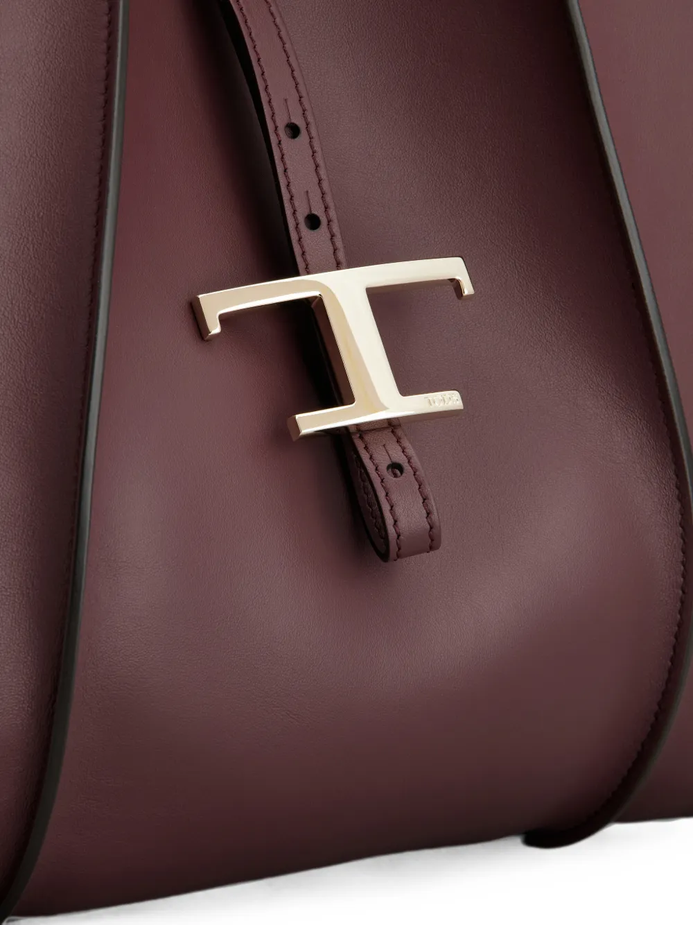 Tod's Medium T Timeless leren shopper Rood