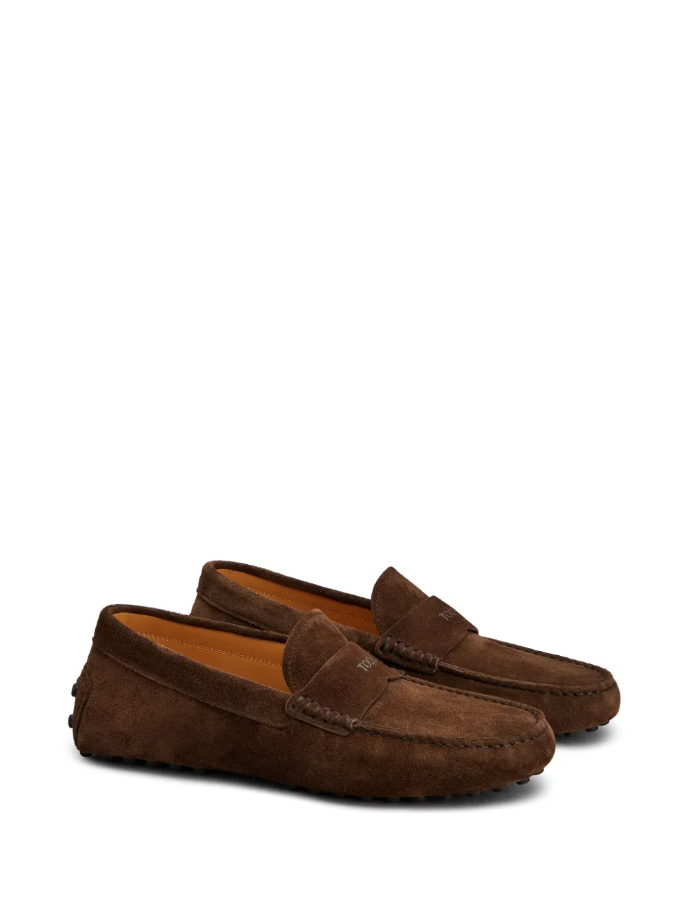 Tod's Gommino lettering loafers Bruin