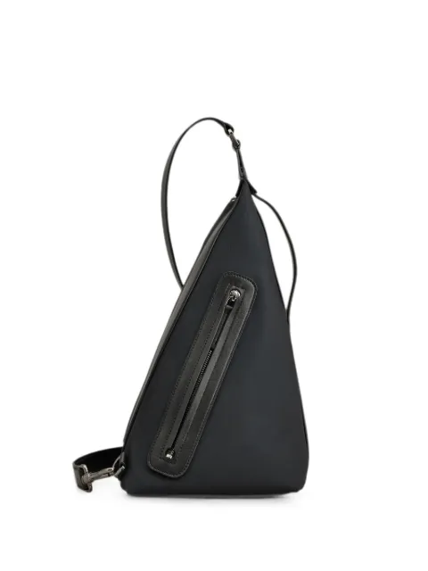 Tod's leather-trim triangular backpack