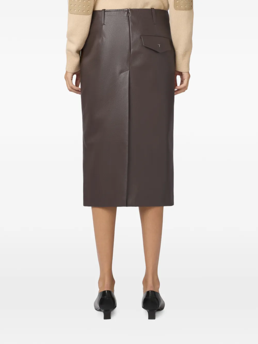 Tod's Leren rok Bruin