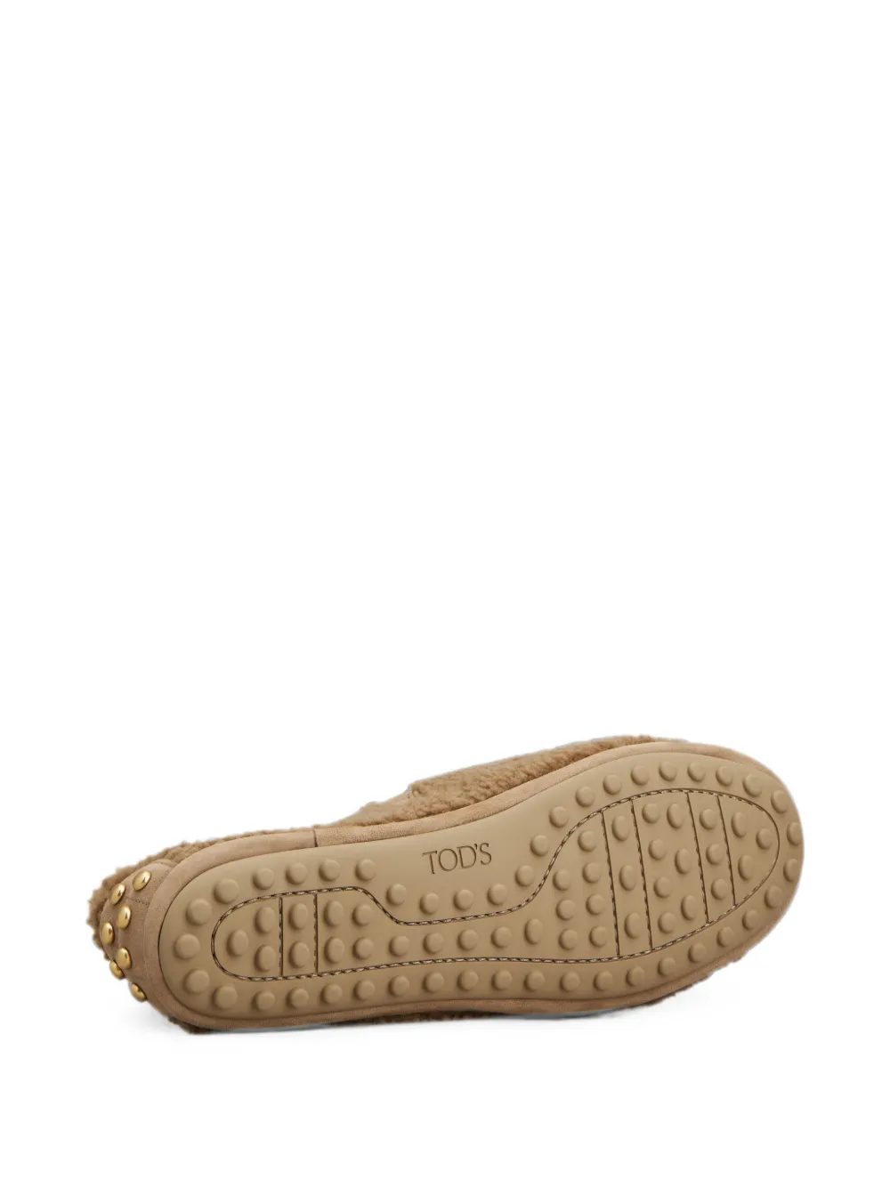 Tod's Lammy ballerina's met gespbandje Beige