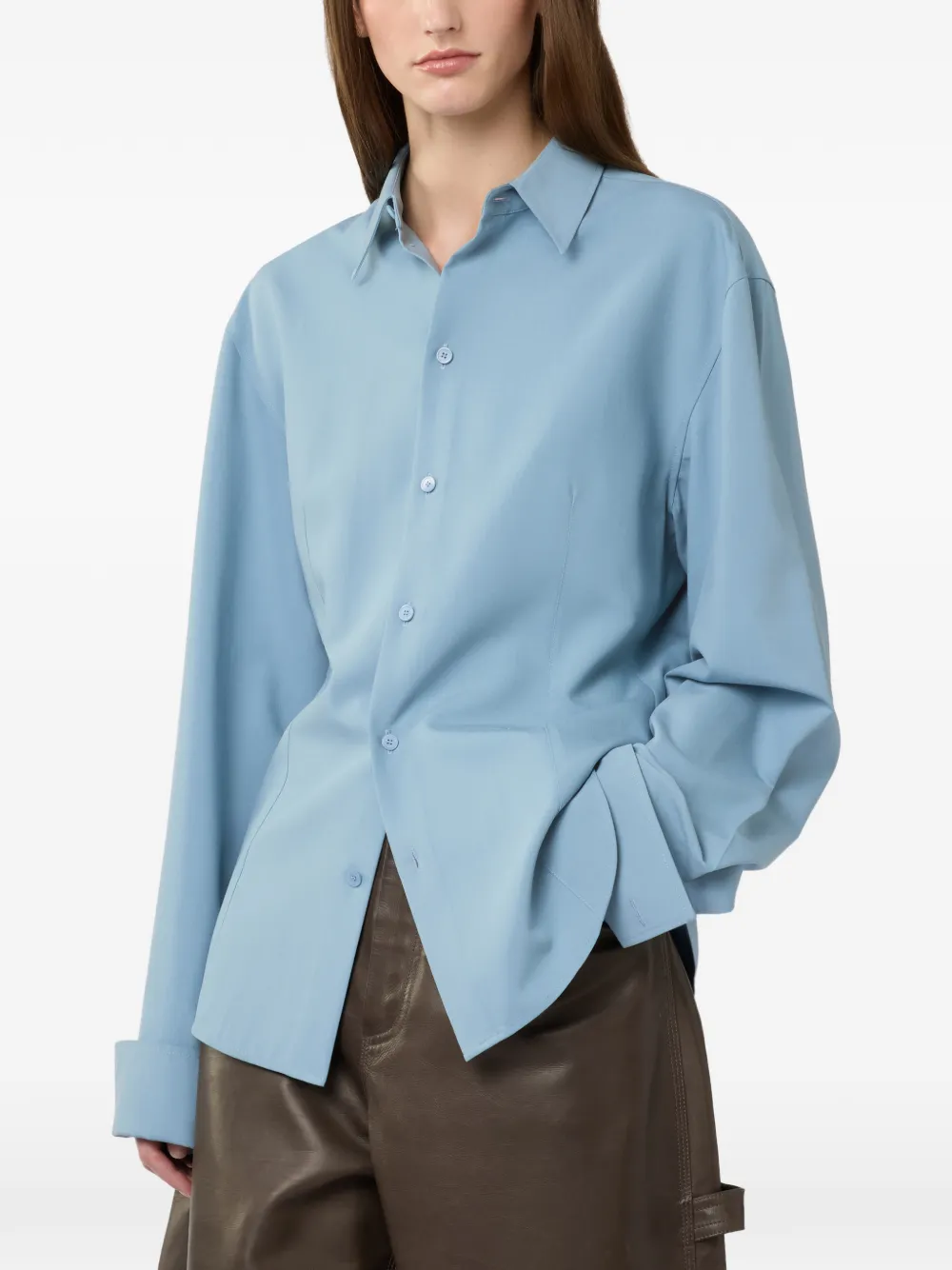 Tod's Blouse met geborduurd logo Blauw