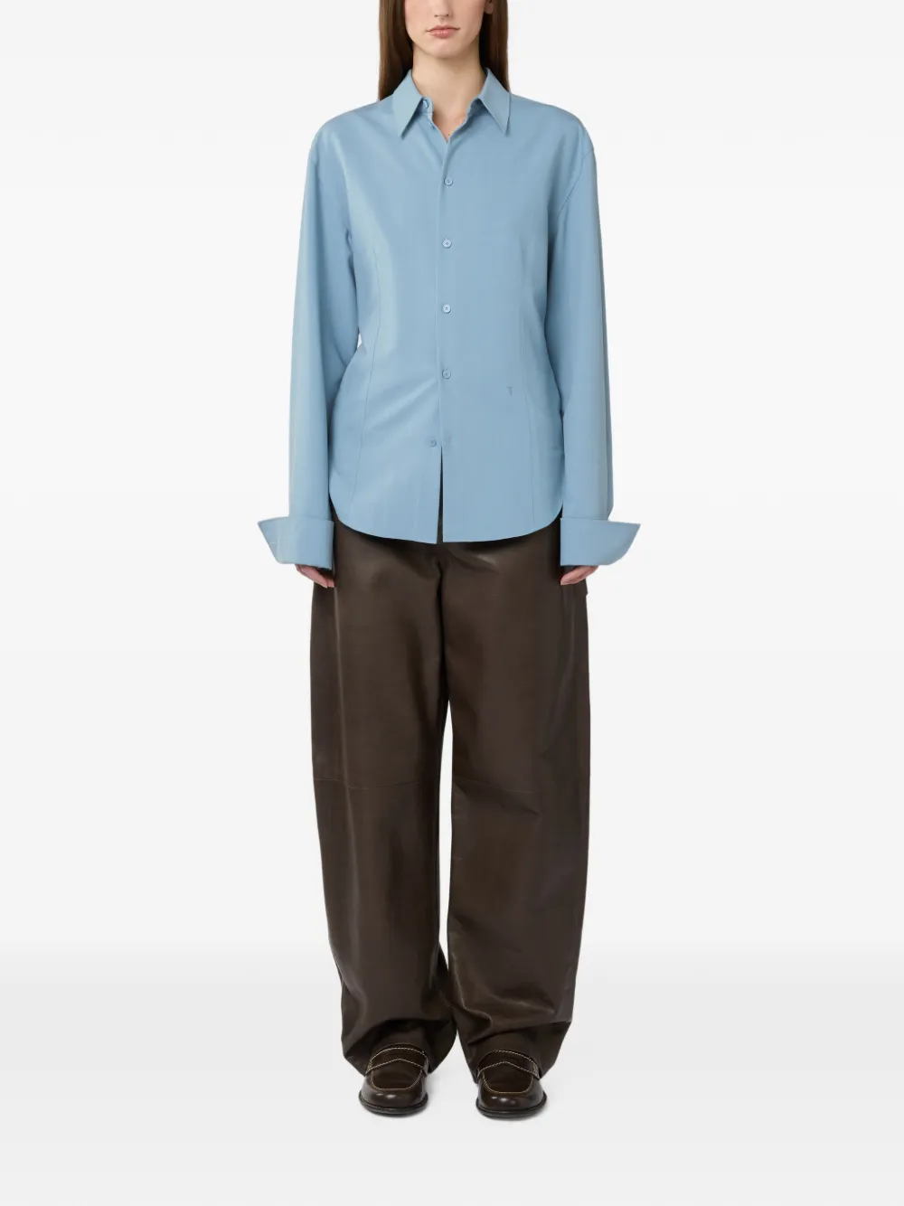 Tod's Blouse met geborduurd logo Blauw